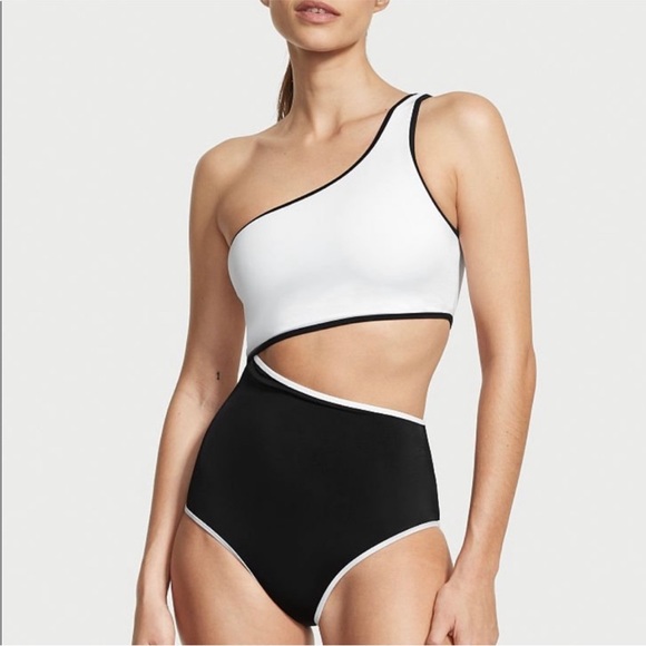 Victoria's Secret Other - VICTORIA’s SECRET Essential Cutout One Piece One Shoulder Swimsuit small NEW NWT